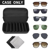 Étui rigide de voyage en EVA pour 8 paires de lunettes de soleil, boîte de rangement pour lunettes de soleil multi-styles (sac uniquement)