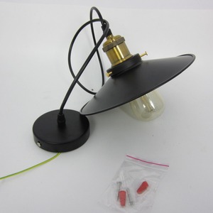 Lustre <span class=keywords><strong>Noir</strong></span> de Style Industriel Rétro Restaurant Bar Luminaire Suspendu en Métal Atmosphère Lampe Suspendue - Product Image 3