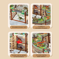 EPT 215 Piezas, Juego de Dinosaurios para Armar, Rompecabezas 3D, Modelo de Plástico para Niños