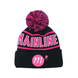 Unisex Winter <b>Hat</b> 3D Embroidery Logo High Quality <b>Pompom</b> Knit Beanie Featuring Camouflage Character Fleece Lining Warm Business - Product Image 1