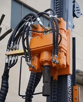 Foreuse diesel Kaishan KG500GF de Chine, haute efficacité, pour pieux forés et applications photovoltaïques, avec moteur à roulement de boîte de vitesses