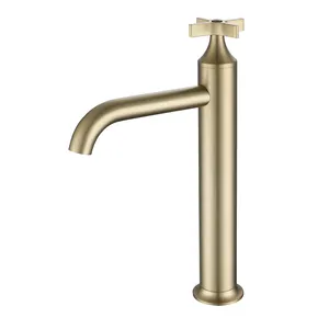 Factory Price No Splashing Faucet Basin Mixer Basin Tap Bathroom Sink Faucet Black And Gold