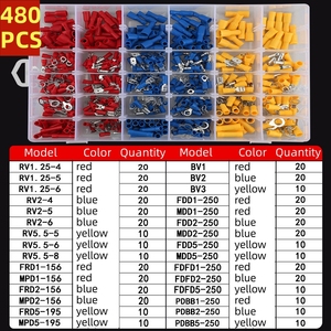 Kit de bornes de batterie en cuivre SAE 480/500/520 pièces - Cosses à sertir pour réparation automobile, câblage électrique (vente en gros) - Product Image 4