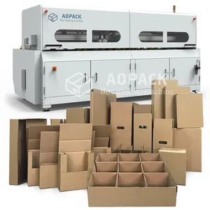 Aopack 글로벌 뜨거운 판매 로컬 에이전트 판지 상자 작은 골판지 상자 만드는 기계
