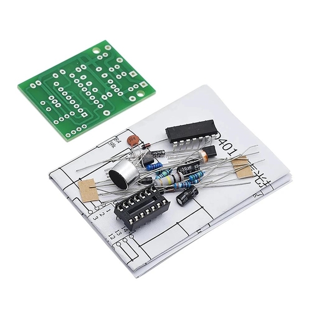 Energy Saving Lamp LED Light Incandescent Light CD4011 Sound and Light Control Switch Kit DIY Voice Control Parts Module ic