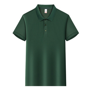 Polo Shirt Men's Short Sleeve Solid Color Polyester Breathable Daily Wear Workwear Uniforms Custom Logo Printed - Product Image 3