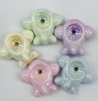 Perles en verre de lampwork en cristal, forme irrégulière, pour la fabrication de bijoux, mélange de couleurs, accessoires de bricolage en acrylique pour avion macaron