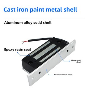 Cerradura Electromagnética de 60 kg, 12V/24V, para Puerta de Gabinete, Cerradura Electrónica Mini para Habitaciones Secretas y <span class=keywords><strong>Escape</strong></span> - Product Image 2