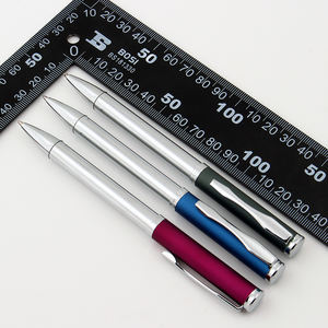 Nouveau stylo bille métallique 2025 à mécanisme rotatif, encre noire et bleue, largeur d'écriture 1,0 mm, personnalisable avec logo - Product Image 6