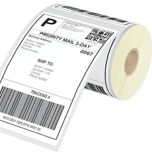 Shipping label Free Sample hot sell A6 100x150 Thermal Sticker Paper Adhesive Label for Thermal Printer Waybill