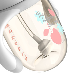 PINKAH Gourde d'apprentissage 3D Hérisson 210 ml (7oz) en PPSU sans BPA pour enfants, avec couvercles à paille 2-en-1 et poignée - Product Image 3