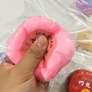 Jouet <span class=keywords><strong>de</strong></span> décompression en plastique à presser et à pétrir, en forme <span class=keywords><strong>de</strong></span> <span class=keywords><strong>pain</strong></span> glacé, à rebond lent - Product Image 3