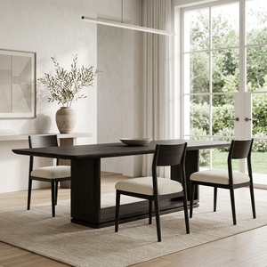 Tavolo da Pranzo Convertibile Moderno <span class=keywords><strong>in</strong></span> <span class=keywords><strong>Legno</strong></span> Massello per 14 Persone, Colore Marrone, per Uso Domestico - Product Image 1