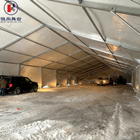 Tente de stockage en tissu PVC robuste de 50x60 pieds avec structure en acier pour usage commercial et industriel, garage et abri de toit
