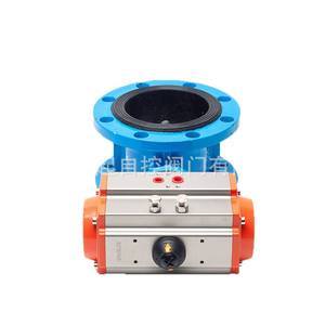 Dongqi Pneumatic Flange <b>Butterfly</b> <b>Valve</b> D641X-16Q Ductile Iron Anti-Corrosion Rust-Proof Quick Shut-Off Soft Seal for Oil Gas - Product Image 1