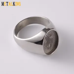 Silver Stainless Steel Blank Ring, Stainless Steel Ring Cores,Accept Customization