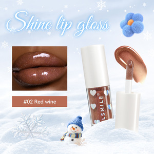 Brillo Labial en Gel con Purpurina en Forma de Corazón, Resistente al Agua, Larga Duración, Natural, Vegano, con Brillo Mineral - Product Image 5