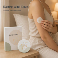Patch parfumé personnalisé « Bonne Nuit » à l'huile essentielle pour objets de décoration intérieure et soins relaxants corporels
