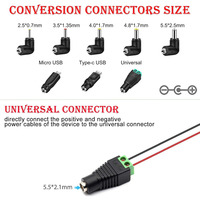 Kabel Daya Router USB Universal 5V ke 12V DC 5.5*2.1 Kabel Data Wifi Kabel Step-up untuk Berbagai Perangkat