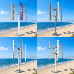 Vente directe d'usine, système éolien à axe vertical hybride haute puissance 200 kW avec un diamètre de rotor de 10,5 m et une sortie 380 V - Product Image 3