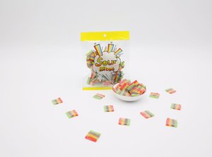 Caramelle Gommose alla Liquirizia con Gusto Frutta Aspra Personalizzate OEM/ODM, Caramelle Aspre Multicolore a Nastro - Product Image 2