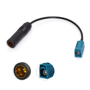 Câble adaptateur Fakra vers DIN, 2 pièces, pour autoradio DAB, <span class=keywords><strong>TV</strong></span>, GPS, antenne Fakra « Z » vers DIN femelle, extension pour <span class=keywords><strong>Blaupunkt</strong></span>, Audi, BMW, Ford, VW - Product Image 1