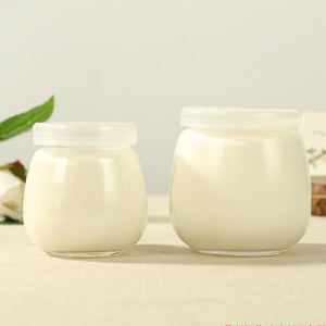 Pot de pouding au yaourt en verre transparent de 100ml 200ml 300ml avec couvercle en plastique pour confiture Snack Sugar Jelly Cookie Cake Baby Food Storage - Product Image 3