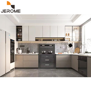 Cao cấp sang trọng thiết kế nhôm Tủ U hình nhôm Composite tổ ong Bảng điều chỉnh khung cửa kính tủ bếp đặt - Product Image 2