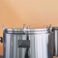 Brasserie artisanale électrique personnalisable SUS304 200L à 3 cuves avec pompe et contrôleur PID – Équipement de brassage de bière