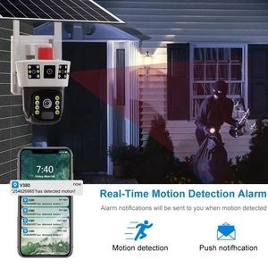 V380 פרו עדשה כפולה 3 מסכים חיצוני 4mp חיצוני 4mp 4g + 2mp ראיית לילה ptz מצלמת רשת - Product Image 5