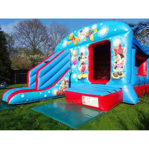 <span class=keywords><strong>Maison</strong></span> gonflable 3in1 pour enfants <span class=keywords><strong>Mickey</strong></span> Mouse Clubhouse avec <span class=keywords><strong>toboggan</strong></span> en PVC sans plomb de l'usine de gonflables de Guangzhou - Product Image 2