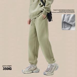 男士秋冬350克羊毛慢跑裤松紧腰休闲裤男士高品质长裤 - Product Image 2