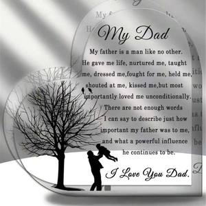 Новогоднее украшение в форме сердца, акриловый декоративный элемент «Любовь» для праздничного оформления (День святого Валентина, Хэллоуин, День благодарения) - Product Image 1