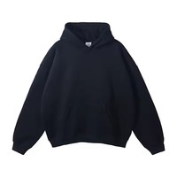Sudadera con Capucha para Hombre, 100% Algodón, 400gsm, Talla Grande, Hombros Caídos, Lisa, con Logotipo Personalizado, Impresión Personalizada