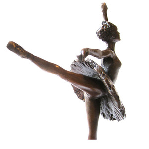Alta calidad tamaño de la <span class=keywords><strong>vida</strong></span> al aire libre encantador de bronce bailarina estatua - Product Image 1