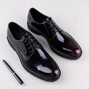 Chaussures Oxford en cuir formelles à bout pointu, antidérapantes, imperméables, résistantes à l'usure, respirantes, avec soutien de la voûte plantaire, toutes saisons, pour le bureau - Product Image 1