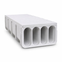 Canal de drainage de surface en PRV (Plastique Renforcé de Fibres de Verre) pour projets routiers, zones industrielles et jardins