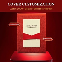 Carpeta de Firma para Contratos de Cooperación Empresarial, con Logotipo Personalizado A4, para Ceremonias de Firma de Acuerdos