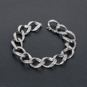 European American Hip Hop Retro <b>Titanium</b> Steel Bracelet S Pattern <b>Chain</b> Men's Gothic Style CE231 1 - Product Image 2