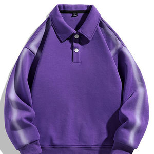 Sudaderas con capucha para hombre de talla grande en blanco pesado de poliéster de 400g con logotipo personalizado de alta calidad - Product Image 3