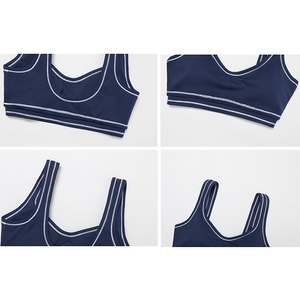 Abbigliamento fitness personalizzato <span class=keywords><strong>da</strong></span> <span class=keywords><strong>donna</strong></span> ad asciugatura rapida, morbido e traspirante, con design a blocchi di colore, <span class=keywords><strong>reggiseno</strong></span> <span class=keywords><strong>sportivo</strong></span> <span class=keywords><strong>da</strong></span> yoga - Product Image 4