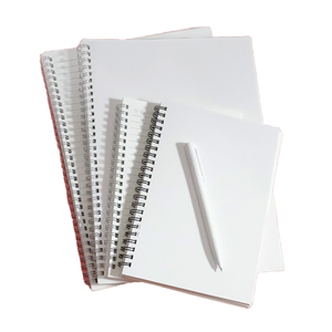Cuaderno diario de papel A4 A5 con reglas universitarias al por mayor, páginas con logotipo personalizado, cuaderno en espiral liso personalizado, 80 páginas de doble cara - Product Image 1