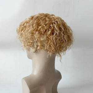 0.04mm <b>Mens</b> Full Pu V Loop 25mm Medium Wave Human Hair <b>Wigs</b> Male Toupee Piece Hair System Hair for Best Price Good Quality#22 - Product Image 4
