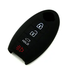 Custom Factory Price High Quality Protective Silicone 4 Buttons Car Key Cover Case