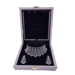 Collar de Diamantes Cultivados en Laboratorio Chapado en Oro Rosa de 14K de Primera Calidad, 22.26 CT, Corte Brillante, Color EF, Claridad VS, IGI, Estilo Étnico - Product Image 1