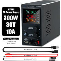 Alimentation CC réglable de laboratoire MYAMI 30V 10A 300W avec charge rapide USB 9V2A 18W pour réparation mobile/test d'usure/laboratoire/bricolage
