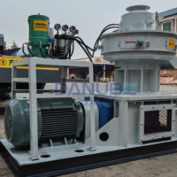Machine professionnelle de pelletisation de sciure de bois, ligne de production de granulés de biomasse, machine à granulés de bois, moteur diesel