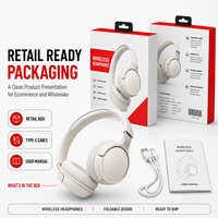 Headset Nirkabel On-Ear New Explosions BT510 Pengisian Daya Tipe-C Suara Bass Murni Olahraga Audiophile Sederhana Modis Fones De Ouvido