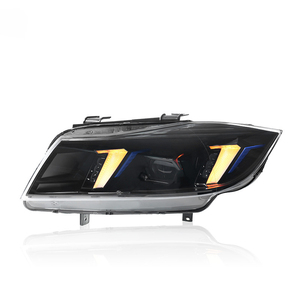 Modificación de Faros Delanteros para Serie 3 E90 05-12 con Luz Diurna LED de Doble Color en Forma de Colmillo E90 Led He - Product Image 4