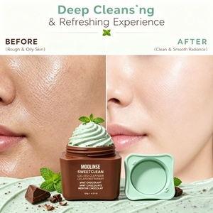 MOOLINSE Gelato de Menta y Chocolate 2 en 1, Limpiador Facial y <span class=keywords><strong>Mascarilla</strong></span>, Cápsulas Exfoliantes de Carbón, Purificador de Poros, Calmante, para Piel Grasa y Propensa al Acné - Product Image 5